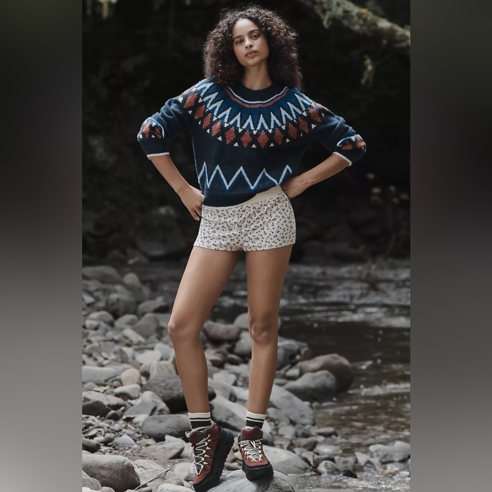 NWT! Anthropologie Sundry Fairisle Sweater - Size XL 🎾 - Picture 3 of 6